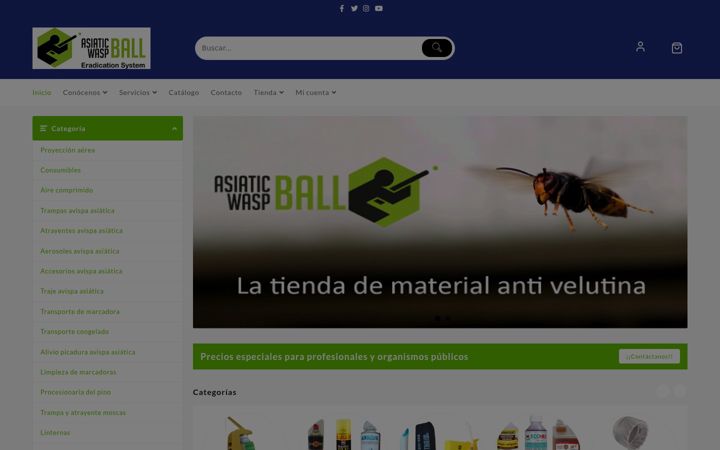 Screenshot of asiaticwaspball.com