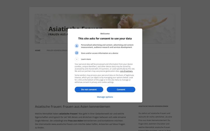 Screenshot of asiatische-frauen.com