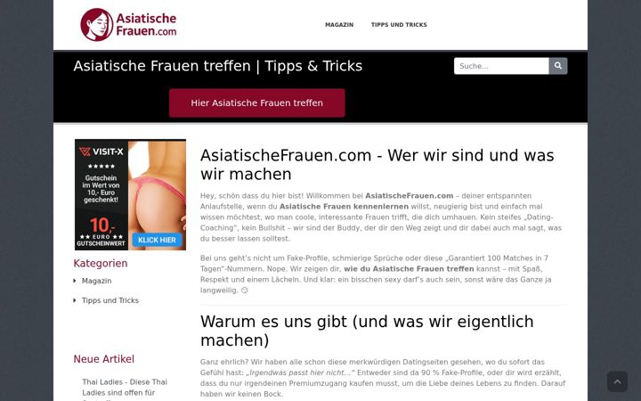 Screenshot of asiatischefrauen.com