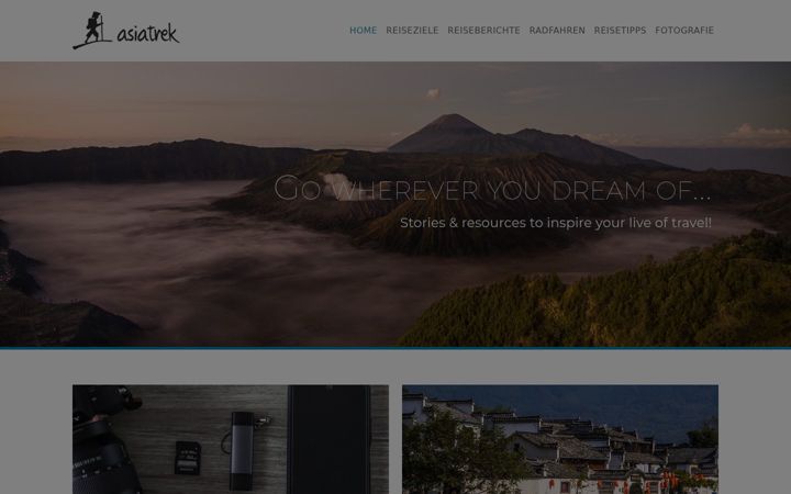 Screenshot of asiatrek.de