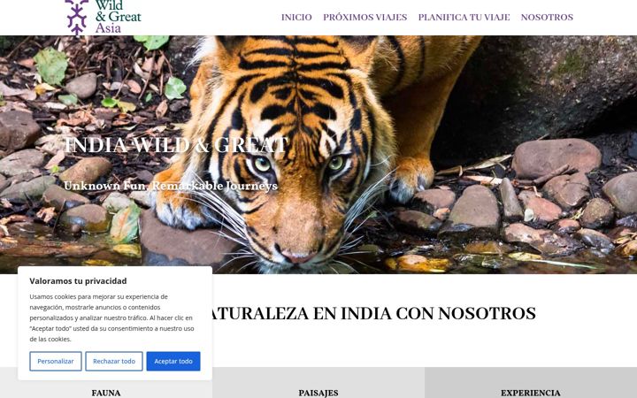 Screenshot of asiawildandgreat.com