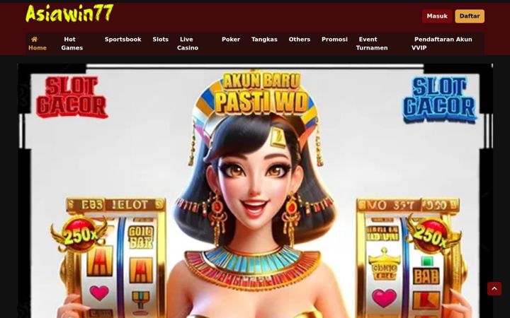 Screenshot of asiawin77.com