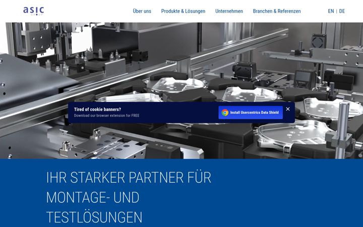 Screenshot of asic-group.ch