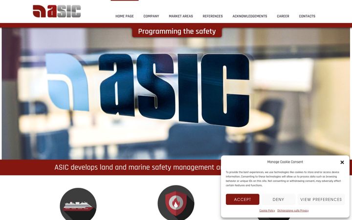 Screenshot of asic.it