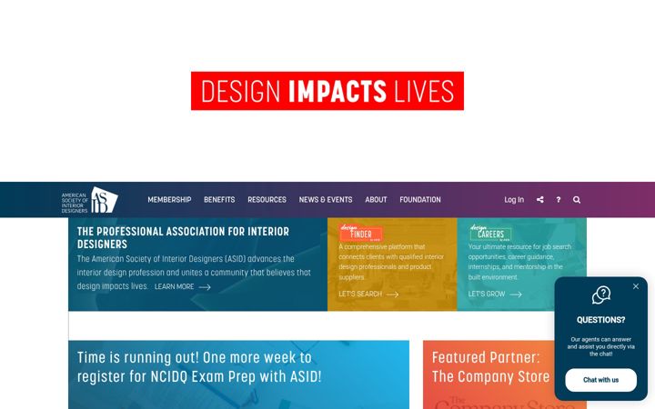 Screenshot of asid.org