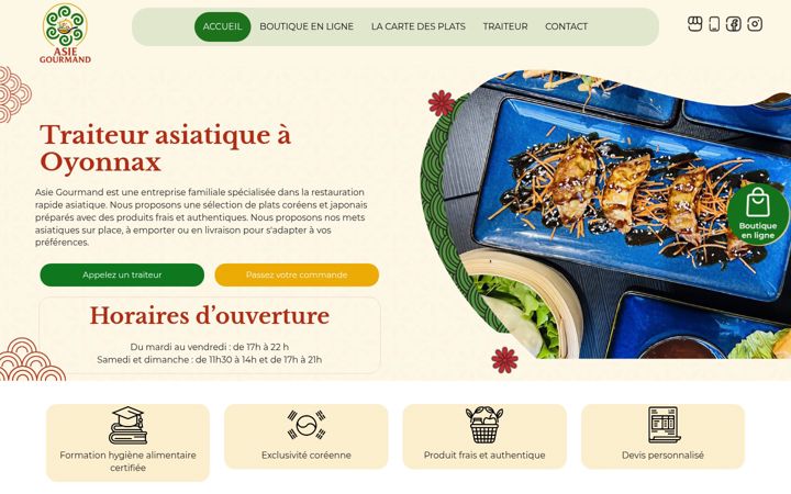 Screenshot of asie-gourmand.fr