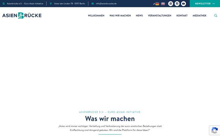 Screenshot van asienbruecke.de