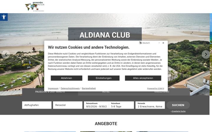 Screenshot of asienreisengrenzenlos.de