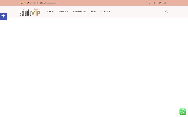Screenshot of asientovip.net
