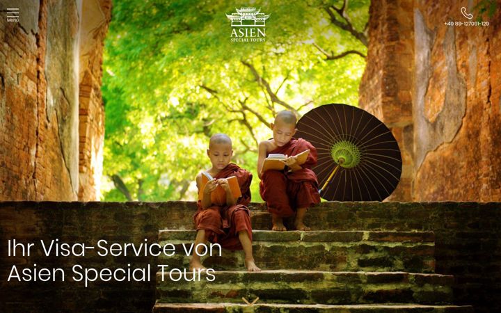 Screenshot of asienvisa.de