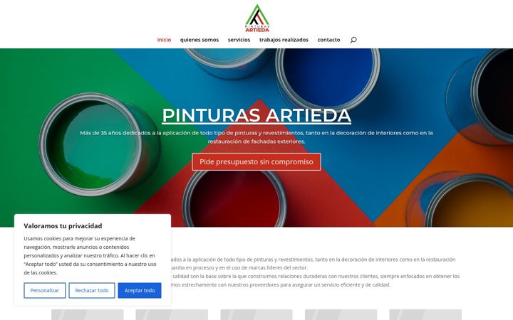 Screenshot van asierartiedapintor.es
