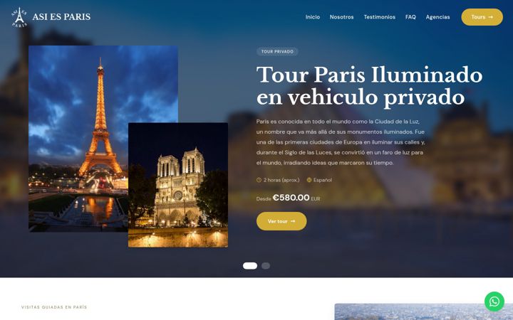 Screenshot of asiesparis.com