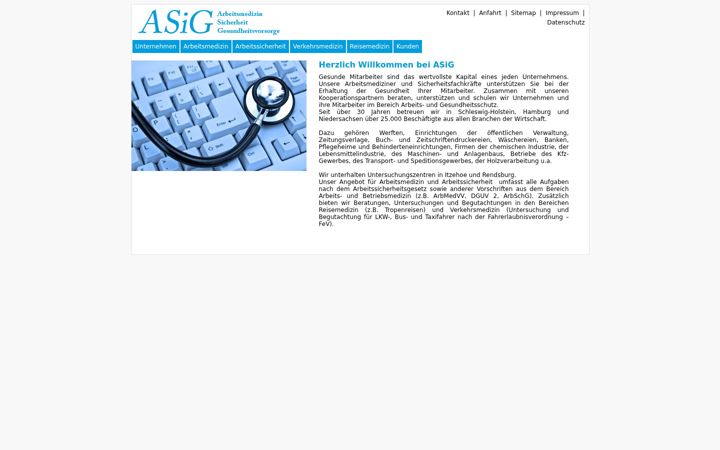 Screenshot of asig-wzm.de