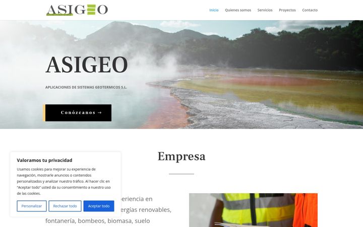 Screenshot of asigeo.com