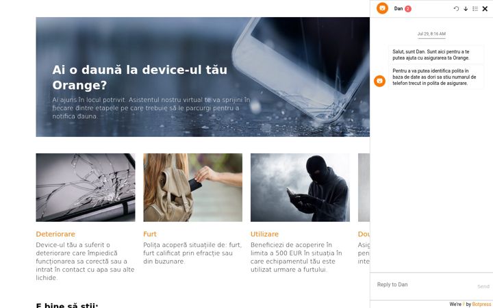Screenshot of asiguraredevice.ro