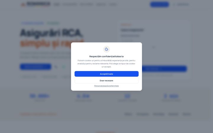 Screenshot of asigurarircaieftine.ro