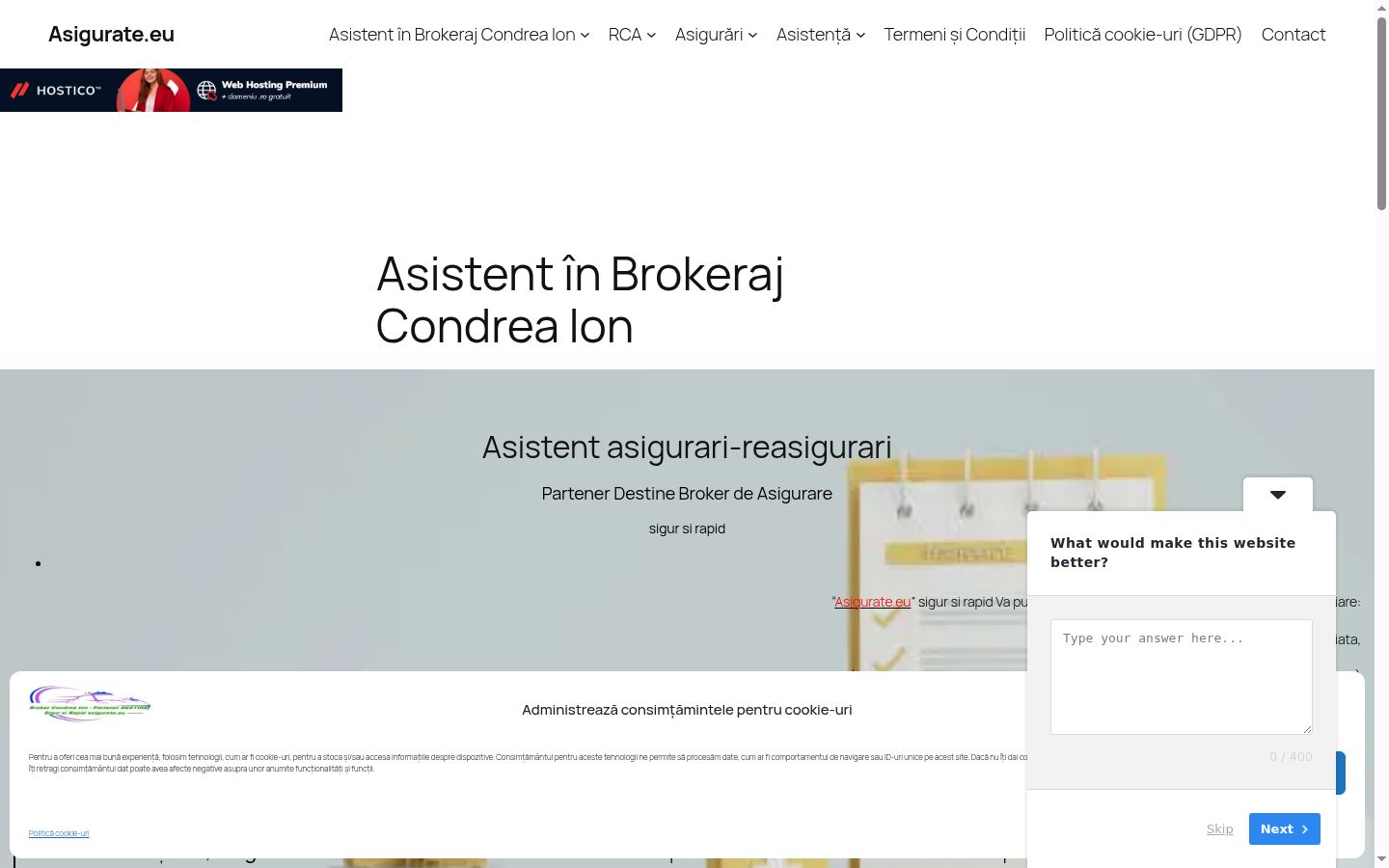 Screenshot tal-banner tal-kunsens muri qabel kwalunkwe interazzjoni