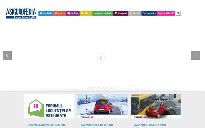 Screenshot of asiguropedia.ro