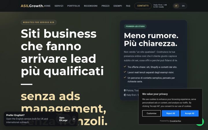 Screenshot of asilgrowth.com
