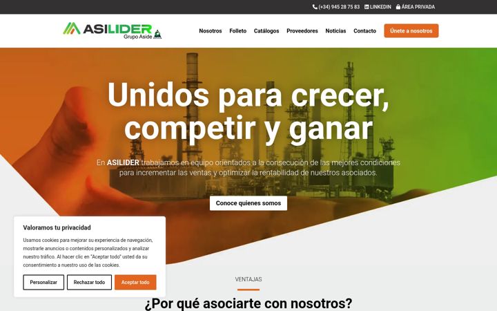 Screenshot of asilider.es