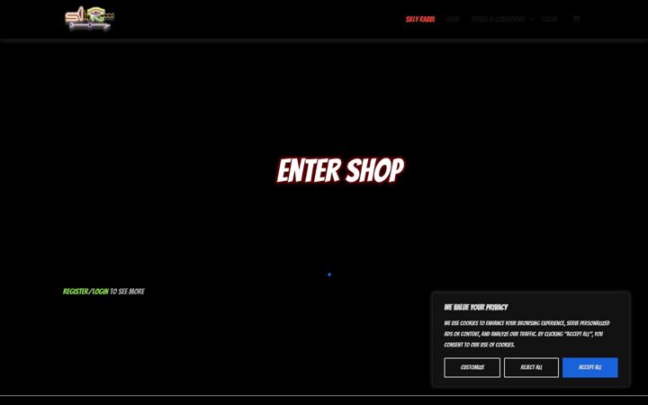 Screenshot of asillyrabbi.com