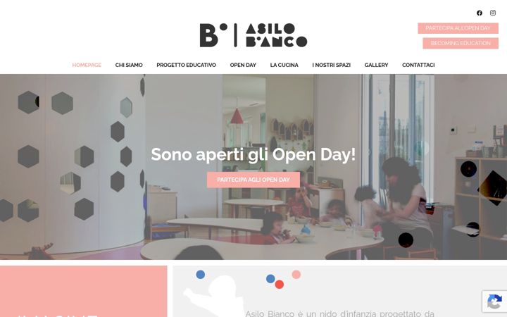 Screenshot of asilobianco.com