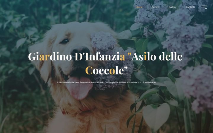 Skärmbild av asilodellecoccole.it
