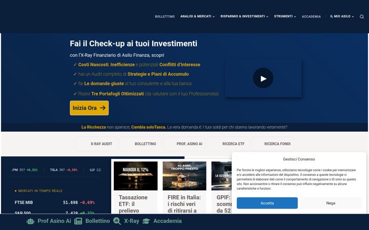 Screenshot of asilofinanza.com