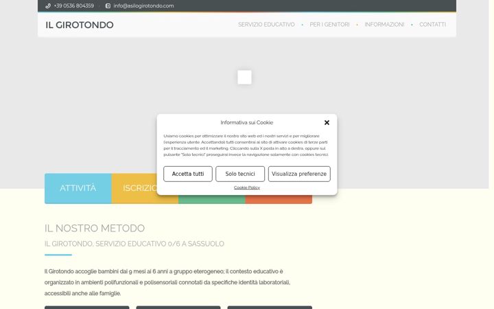 Screenshot of asilogirotondo.com