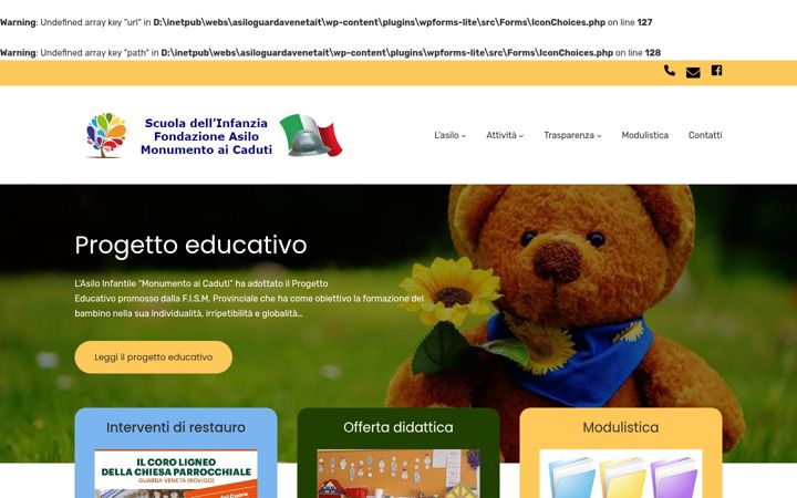 Screenshot of asiloguardaveneta.it