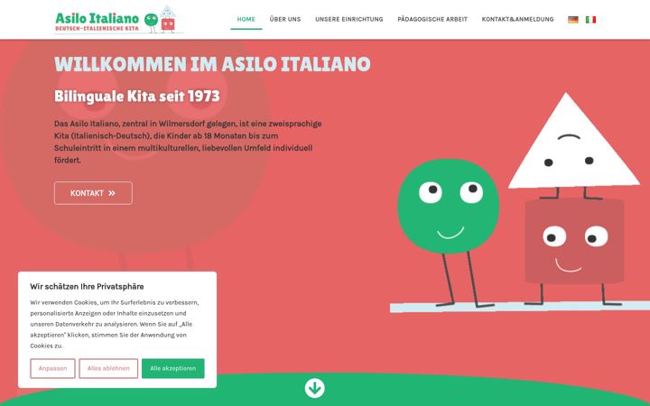 Skärmbild av asiloitaliano.de