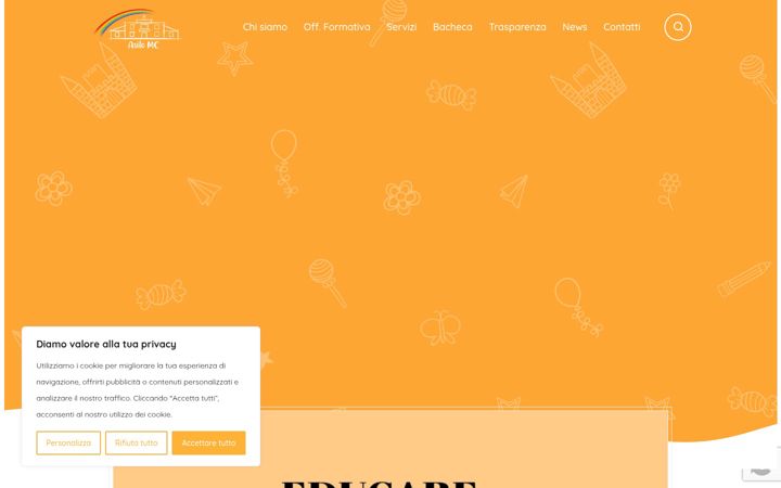 Screenshot of asilomcgravellonatoce.it