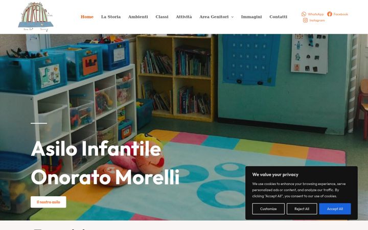 Screenshot of asilomorelli.it
