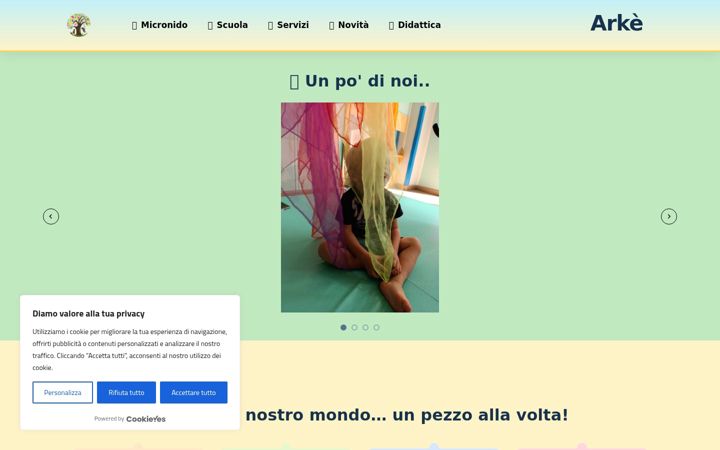 Screenshot of asilonidoarke.altervista.org