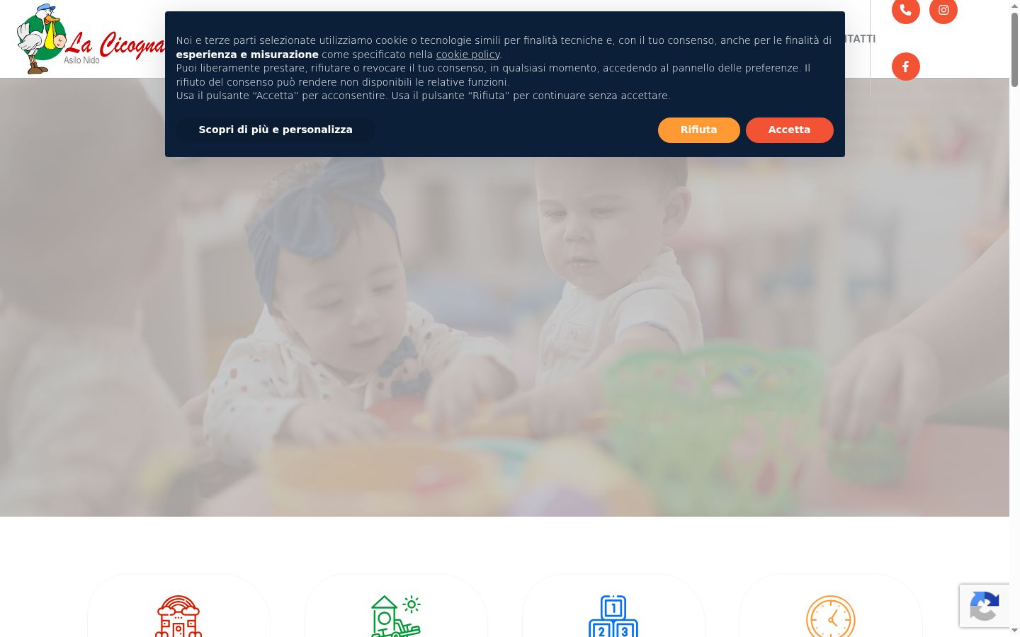 Screenshot des Einwilligungsbanners vor jeglicher Interaktion