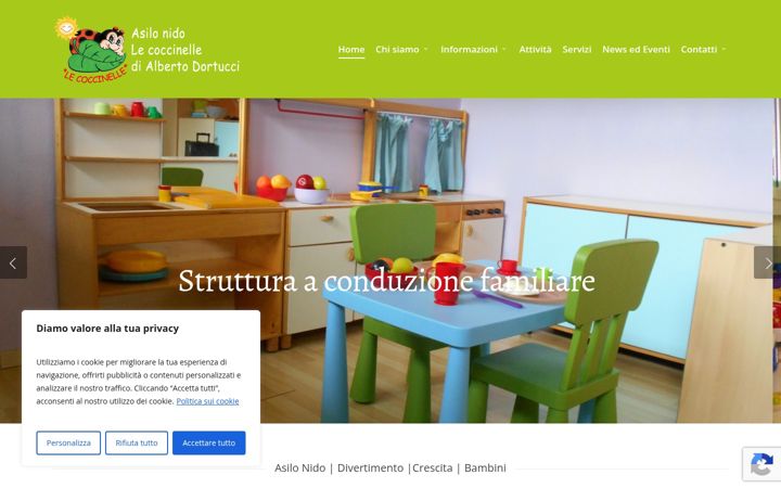 Screenshot of asilonidolecoccinelle.it