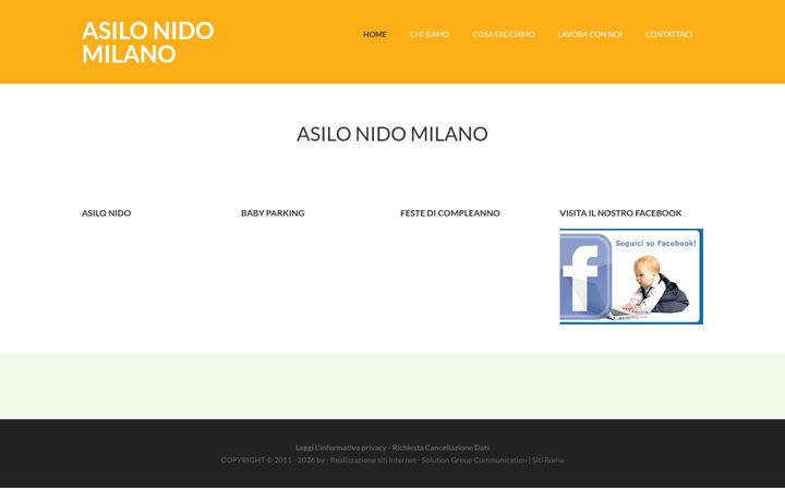 Screenshot of asilonidomilano.eu