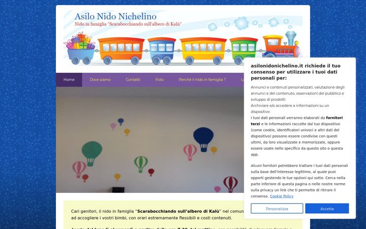 Captura de pantalla de asilonidonichelino.it