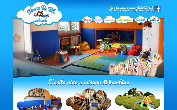 Screenshot of asilonidonuovoreblu.net