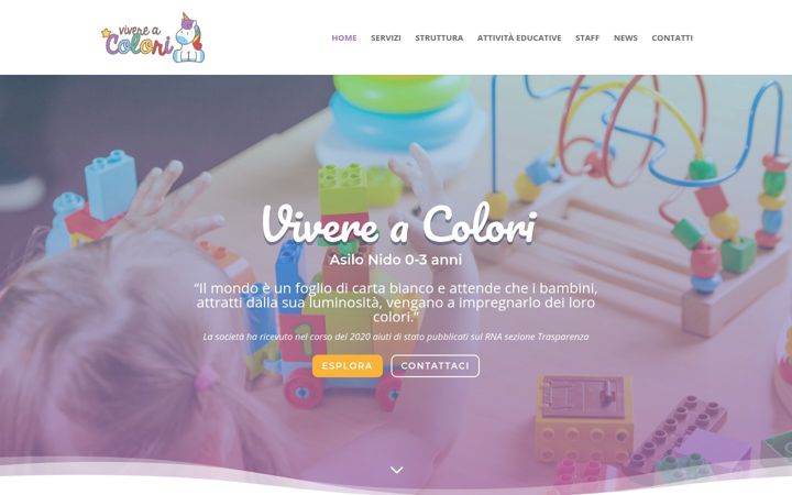 Screenshot of asilonidovivereacolori.com