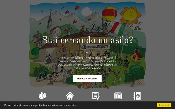 Screenshot of asilopedavena.it