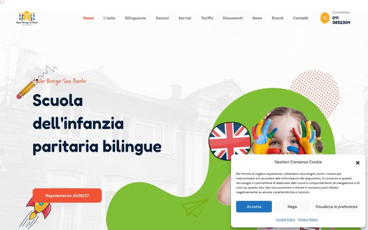 Ekrano kopija asilosanpaolo.it