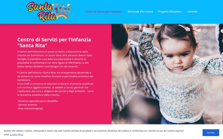 Screenshot of asilosantarita.com