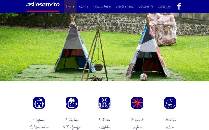 Screenshot of asilosanvito.it