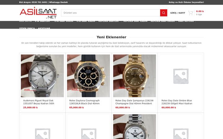 Screenshot of asilsaat.net