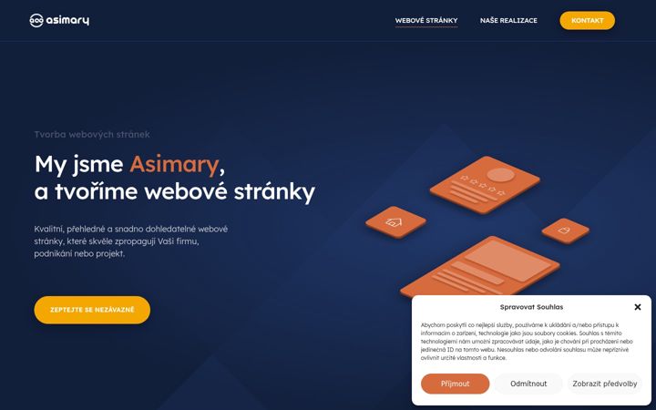 Screenshot of asimary.cz