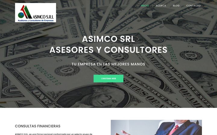 Screenshot of asimco.com.bo