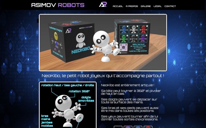 Screenshot of asimov-robots.com