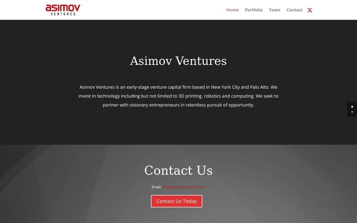 Screenshot of asimovventures.com