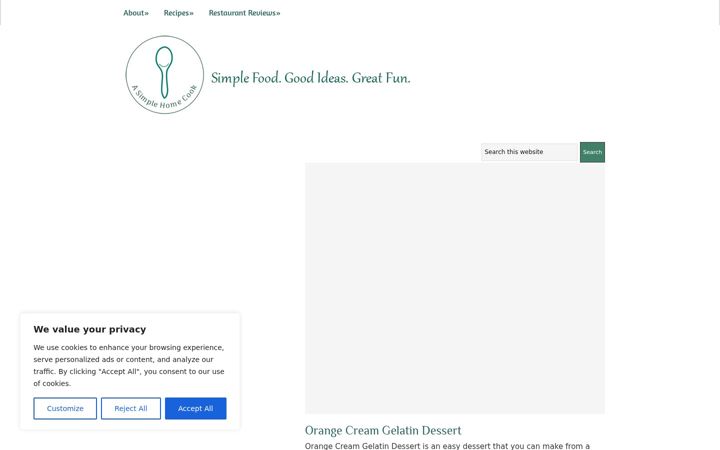 Screenshot του asimplehomecook.com